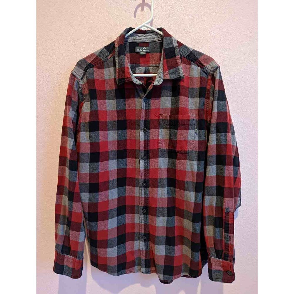 Eddie Bauer XXL men's 100% cotton flannel shirt